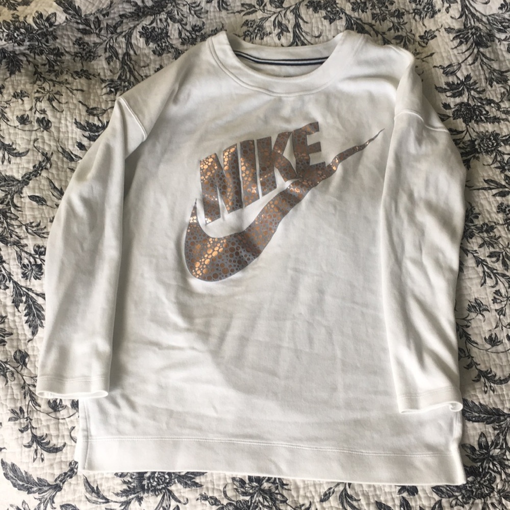 Nike white sweatshirt